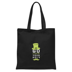 Go Luck Yourself Tote Bag - Black