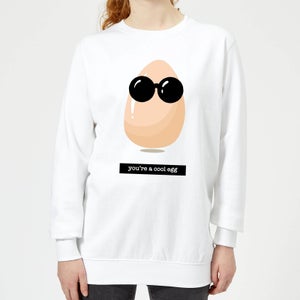 You're A Cool Egg Women's Sweatshirt - White