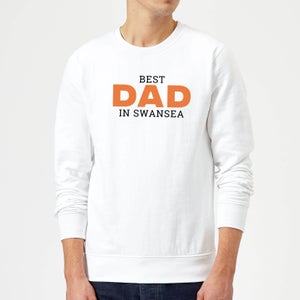 Best Dad In Swansea Sweatshirt - White