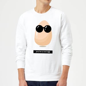 You're A Cool Egg Sweatshirt - White