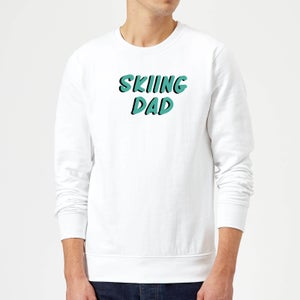 Skiing Dad Sweatshirt - White