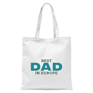 Best Dad In Europe Tote Bag - White