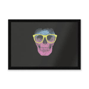 Skull And Glasses Entrance Mat