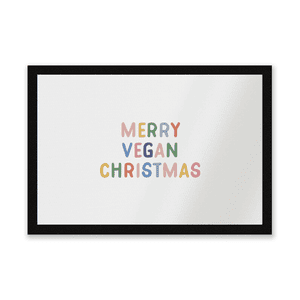 Merry Vegan Christmas Entrance Mat
