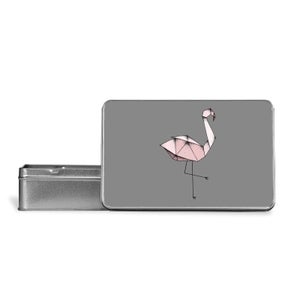 Flamingo Metal Storage Tin
