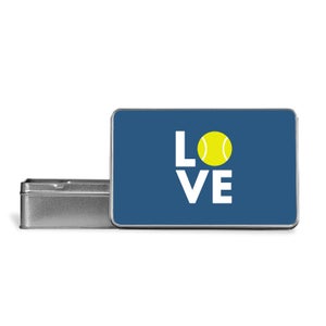 Love Tennis Metal Storage Tin