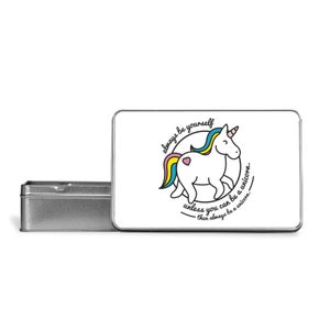 Always Be Yourself Unless You Can Be A Unicorn Metal Storage Tin