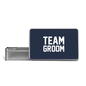 Team Groom Metal Storage Tin