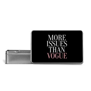 More Issues Than Vogue Metal Storage Tin