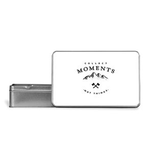 Collect Moments, Not Things Metal Storage Tin