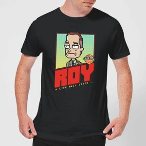 T-Shirt Rick e Morty Roy - A Life Well Lived - Nero - Uomo