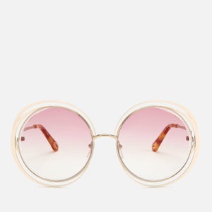 Chloé Women's Carlina Round Sunglasses - Gold/Ivory