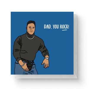 Dad, You Rock! Square Greetings Card (14.8cm x 14.8cm)