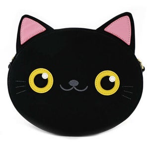Loungefly Black Cat Face Crossbody Bag