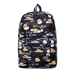 Loungefly Sanrio Gudetama Black Nylon Backpack