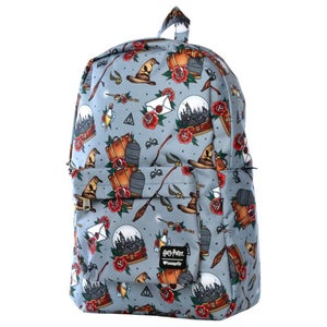 Loungefly Harry Potter Relics Tattoo Aop Nylon Backpack