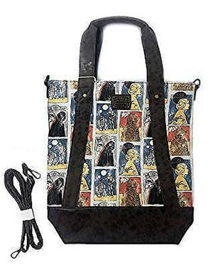 Loungefly Star Wars Cards Princess Leia Chewbacca Crossbody Tote Bag