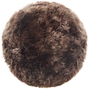 Native Natural 100% Round Sheepskin Rug - Taupe