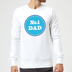 No. 1 Dad Sweatshirt - White
