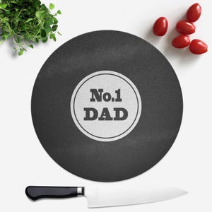 No. 1 Dad Round Chopping Board