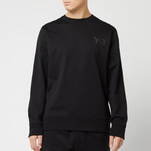 Y-3 Men's Logo Crew Neck Sweatshirt - Black