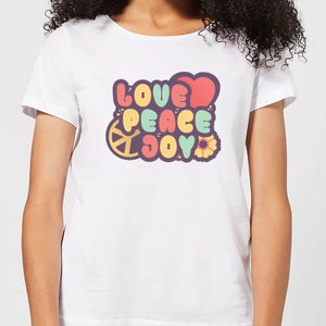 Love Peace Joy Women's T-Shirt - White
