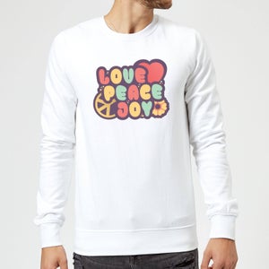 Love Peace Joy Sweatshirt - White