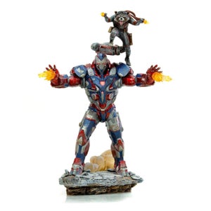 Figurine Iron Patriot et Rocket, Avengers : Endgame, BDS Art échelle 1:10 (28 cm) – Iron Studios