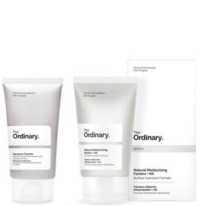 The Ordinary Natural Moisturising and Squalane Duo (Natural Moisturising Factors and HA 30ml + Squalane Cleanser 50ml)
