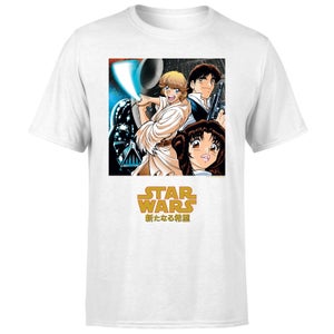 Star Wars Manga Style Herren T-Shirt - Weiß