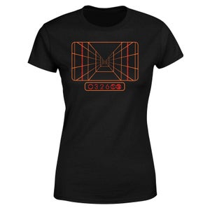 T-Shirt Star Wars Targeting Computer - Nero - Donna