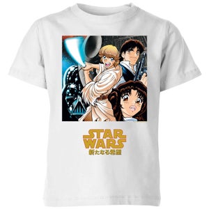 Star Wars Manga Style Kinder T-Shirt - Weiß