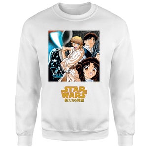 Star Wars Manga Style Sweatshirt - White