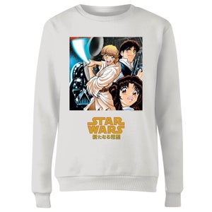 Star Wars Manga Style Women's Sweatshirt - White