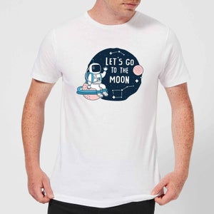 Let's Go To The Moon Men's T-Shirt - White