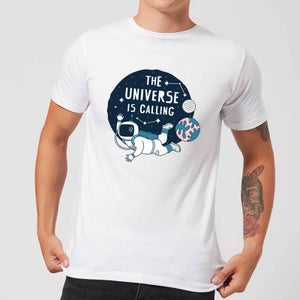 The Universe Is Calling Men's T-Shirt - White