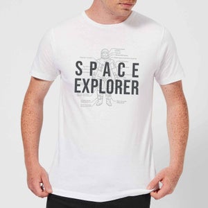 Space Explorer Schematic Men's T-Shirt - White