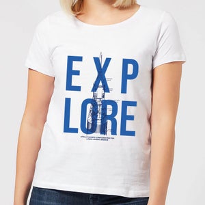 Explore Schematic Women's T-Shirt - White