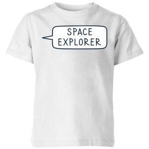 Space Explorer Kids' T-Shirt - White