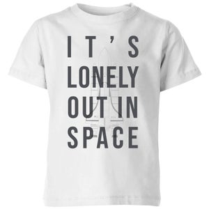 It's Lonely Out In Space Kids' T-Shirt - White