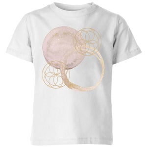 Watercolour Swirls Kids' T-Shirt - White