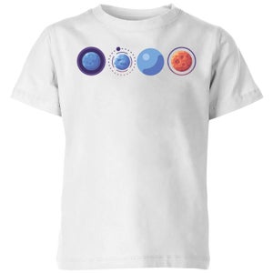 Planets Kids' T-Shirt - White