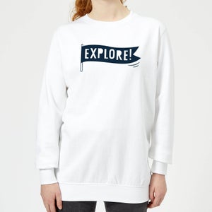 Explore! Women's Sweatshirt - White