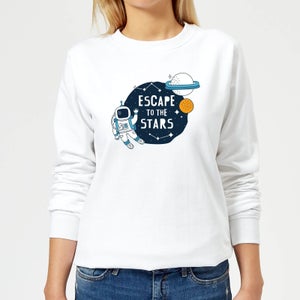 Escape To The Stars Women's Sweatshirt - White