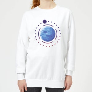Planet Earth Women's Sweatshirt - White