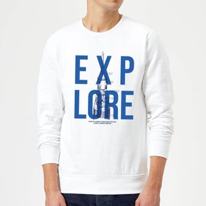 Explore Schematic Sweatshirt - White