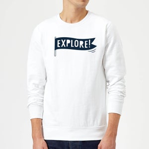 Explore! Sweatshirt - White