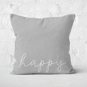 Happy Square Cushion