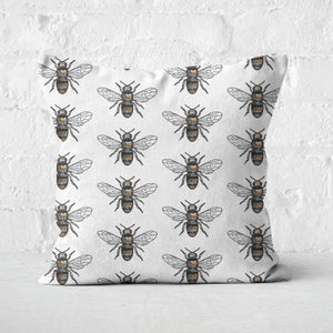 Bee Pattern Square Cushion