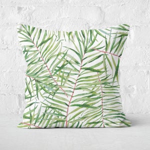 Tropical Leaves Square Cushion